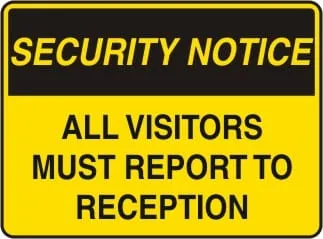 SECURITY NOTICE - SECURITY ALARM WILL SOUND IF DOOR OPENED – Part No. SS 404